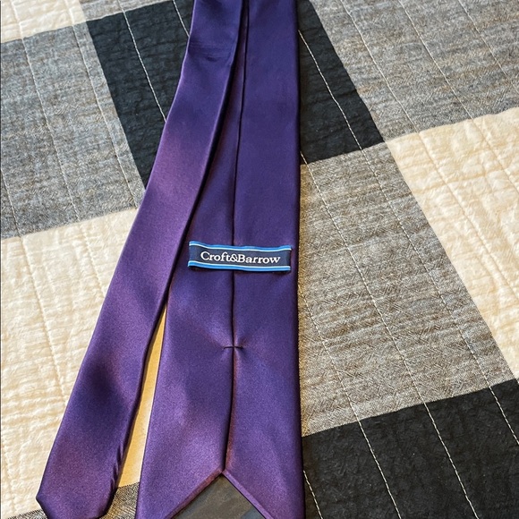 Croft & Barrow Rich Purple Men's Tie - Picture 4 of 5